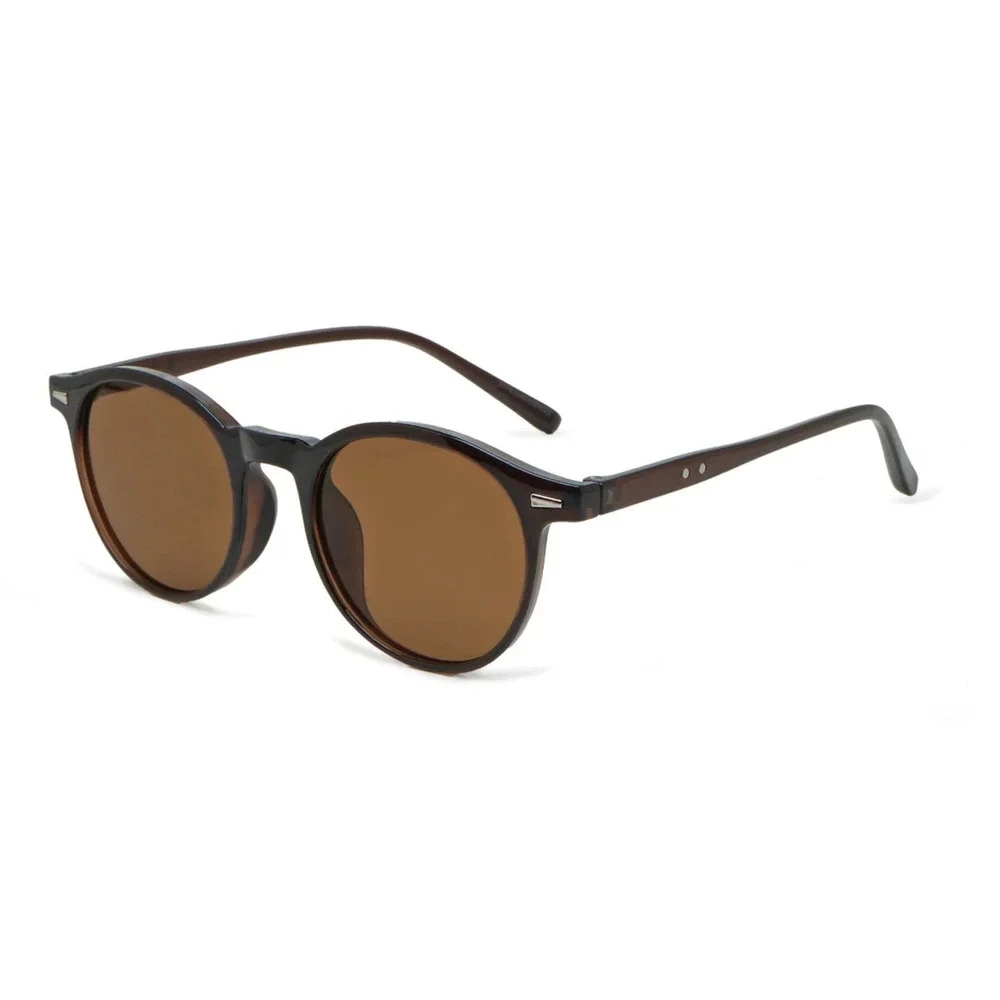 Trendy Circle Black Sunglasses Offering Full UV400 Vintage Style Men Hip Hop New